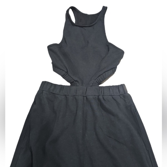 Free People Take Your Best Shot One-sie Jumpsuit Black NWOT - Picture 5 of 9